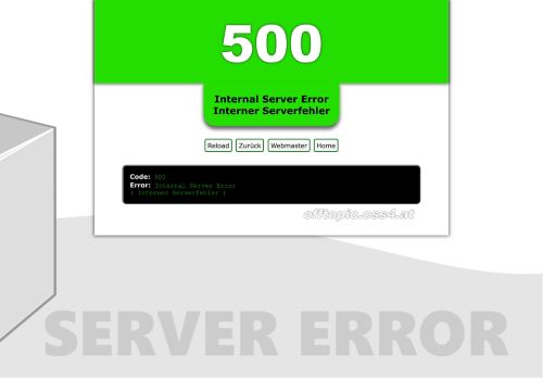 Screenshot von Error Docs