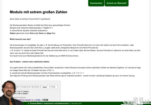 Modulo mit extrem großen Zahlen