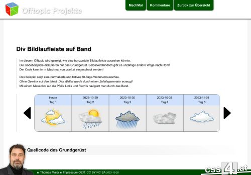 Horizontaler Bildlauf